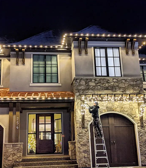residential christmas light installation cost
