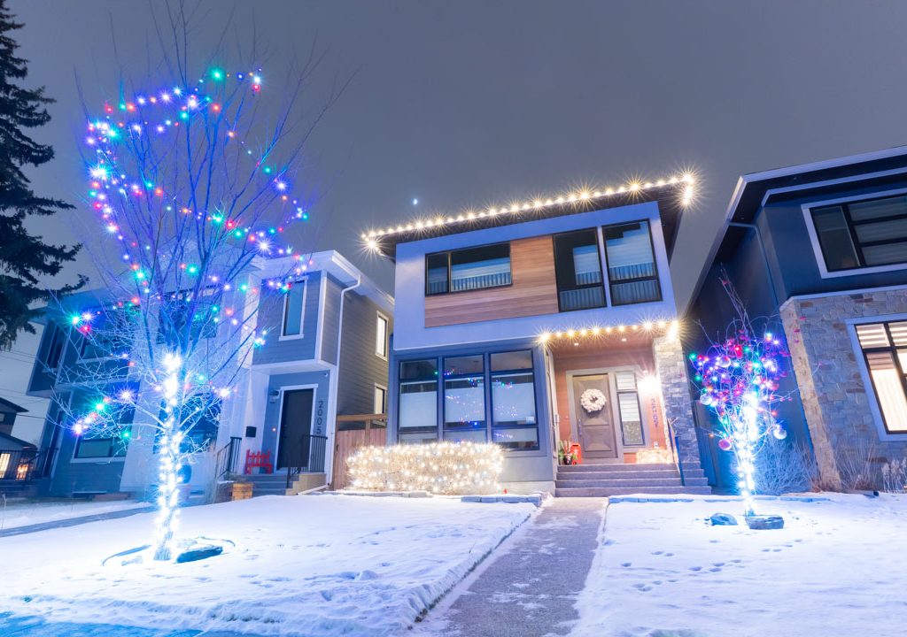 commercial christmas residential houses calgary